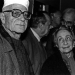 Ignazio Buttitta con Lia Pasqualino Noto e Leonardo Sciascia, Palermo 1987 - Foto Carlo Puleo