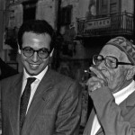 Ignazio Buttitta con Giuseppe Tornatore, Bagheria 1989 - Foto Carlo Puleo