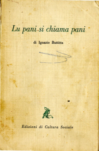 Lu pani si chiama pani - copertina