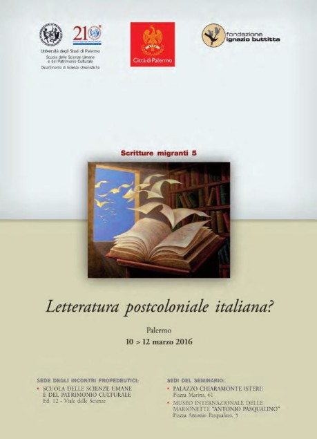 Locandina Letteratura Postcoloniale Italiana? 